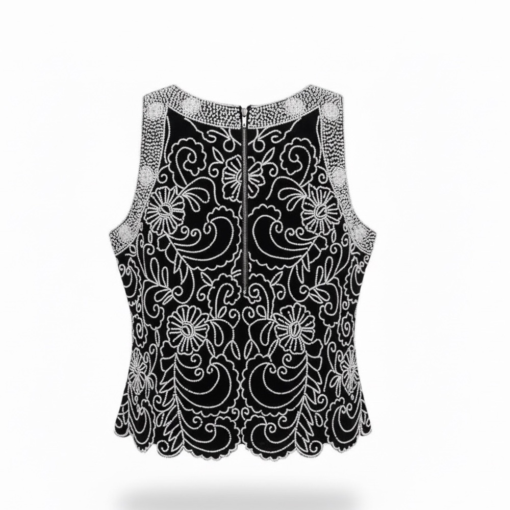 J Kara Formal beaded top. Size Medium Petite - Picture 12 of 16